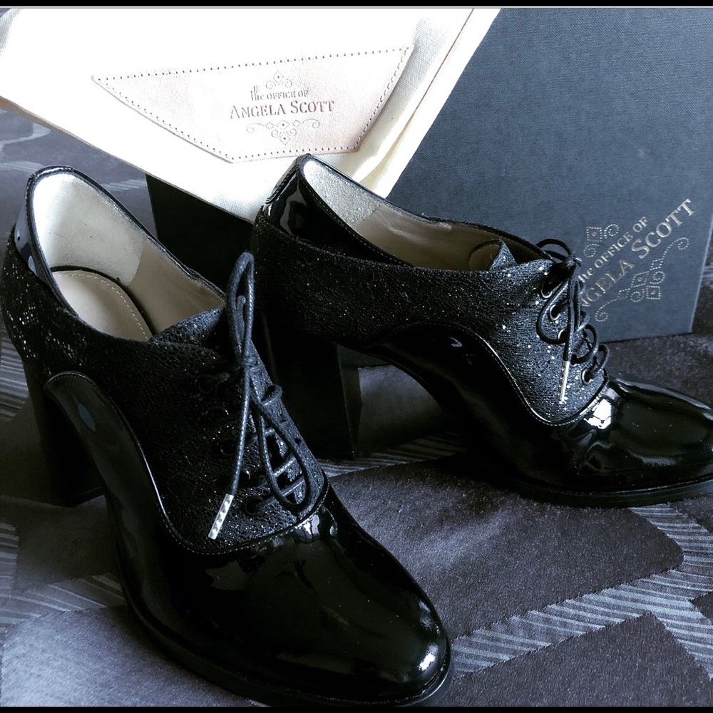 Black Patent Leather Oxfords